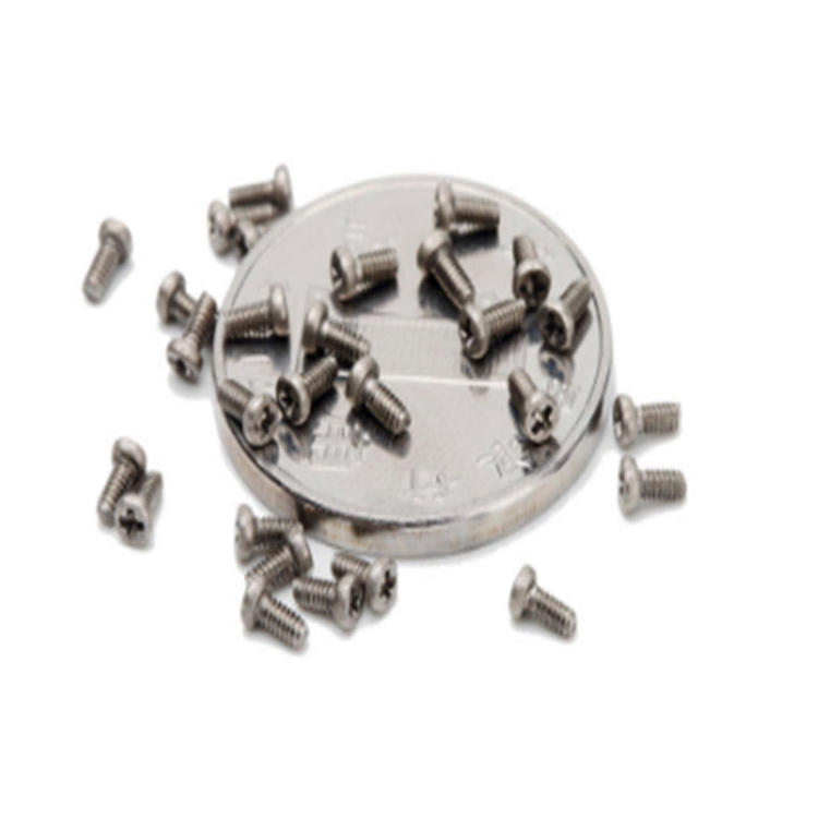 Mini micro parafuso de titânio M1.2 de tamanho pequeno para vidros de relógio
