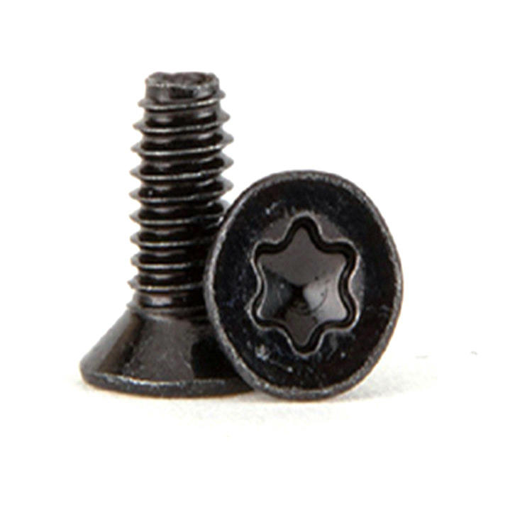 Parafuso Micro Pequeno Torx Preto DIN7991 Cabeça Escareada