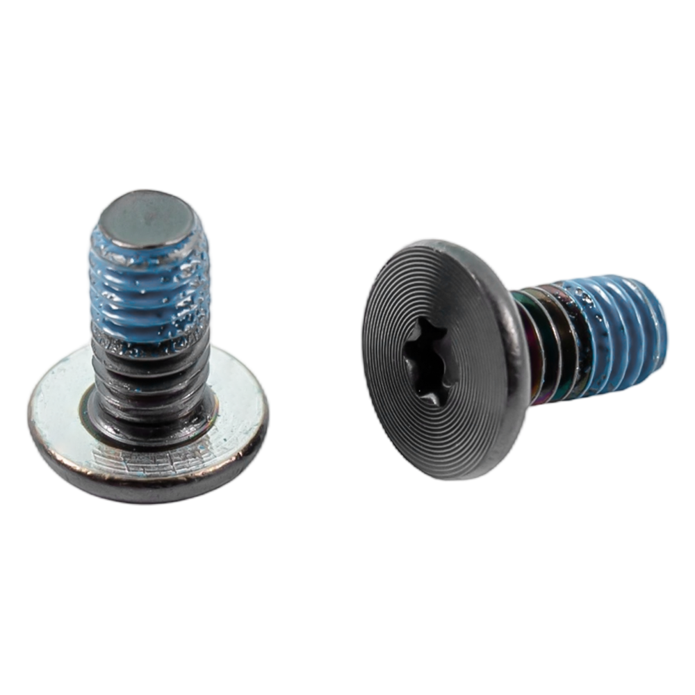 Parafusos anti-frouxos com padrão de CD de cabeça plana em PVD preto Parafusos anti-frouxos com padrão de CD de cabeça plana em PVD preto