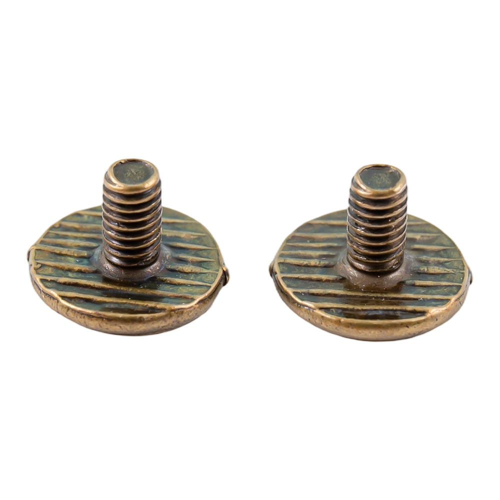 Parafusos de couro de cabeça plana de aço carbono bronze Parafusos de couro de cabeça plana de aço carbono bronze