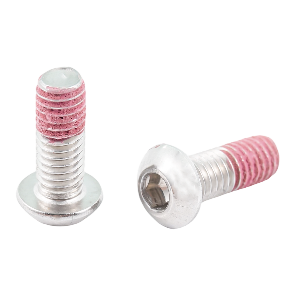 Parafusos de remendo de nylon com cabeça de botão de aço inoxidável e parafusos anti-frouxos