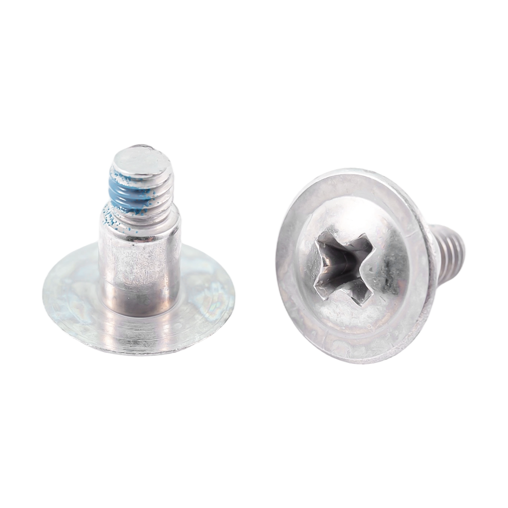 Parafusos de remendo de nylon com cabeça de arruela de aço inoxidável