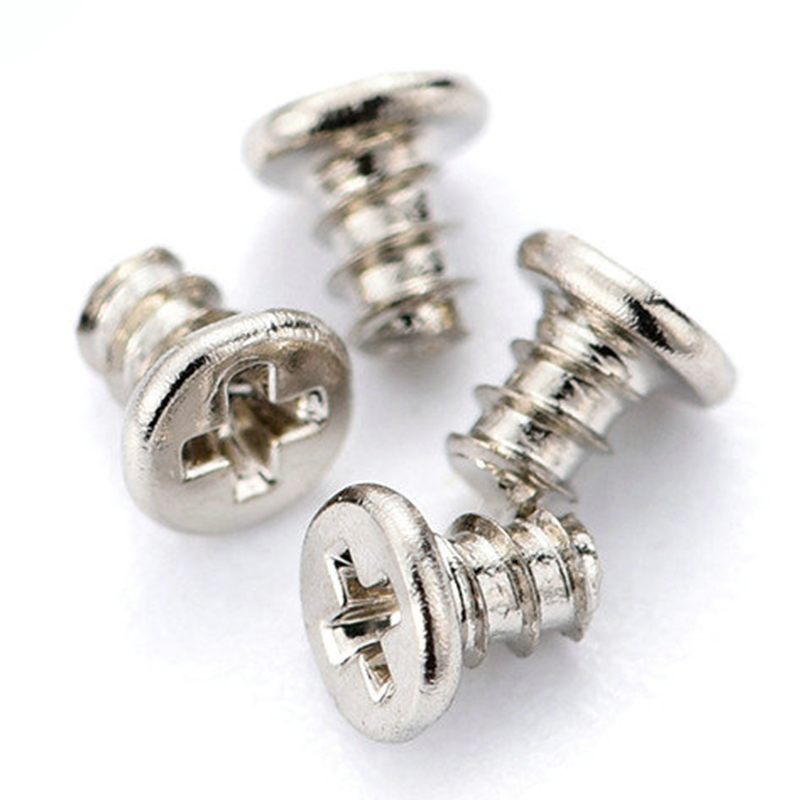 M0.8 M1.0 M1.2 M1.4 M1.7 micro parafuso auto-roscante de cabeça chata em aço carbono cruzado M0.8 M1.0 M1.2 M1.4 M1.7 micro parafuso auto-roscante de cabeça chata em aço carbono cruzado