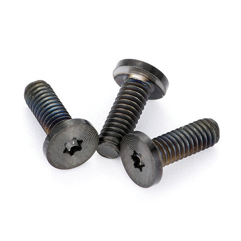 Parafusos PVD pretos torx de cabeça chata padrão CD