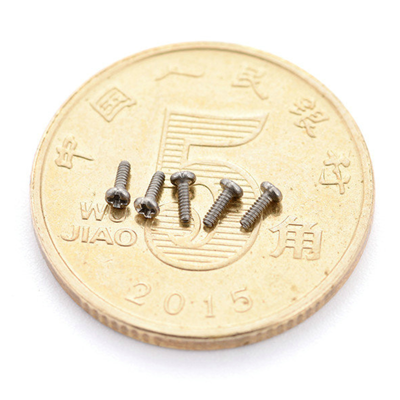 Microparafusos pequenos de aço inoxidável cruzado de cabeça meia redonda Microparafusos pequenos de aço inoxidável cruzado de cabeça meia redonda