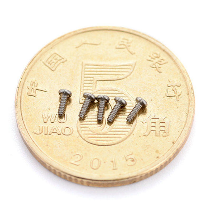 Microparafusos pequenos de aço inoxidável cruzado de cabeça meia redonda Microparafusos pequenos de aço inoxidável cruzado de cabeça meia redonda
