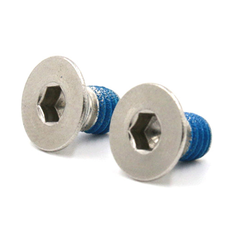Micro mini parafusos de soquete de cabeça escareada de venda quente com remendo de náilon Micro mini parafusos de soquete de cabeça escareada de venda quente com remendo de náilon