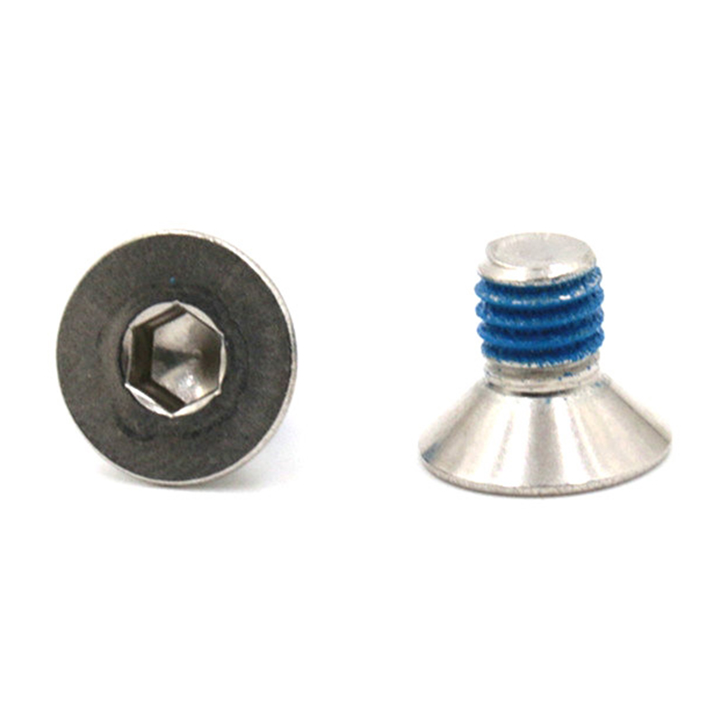 Micro mini parafusos de soquete de cabeça escareada de venda quente com remendo de náilon Micro mini parafusos de soquete de cabeça escareada de venda quente com remendo de náilon