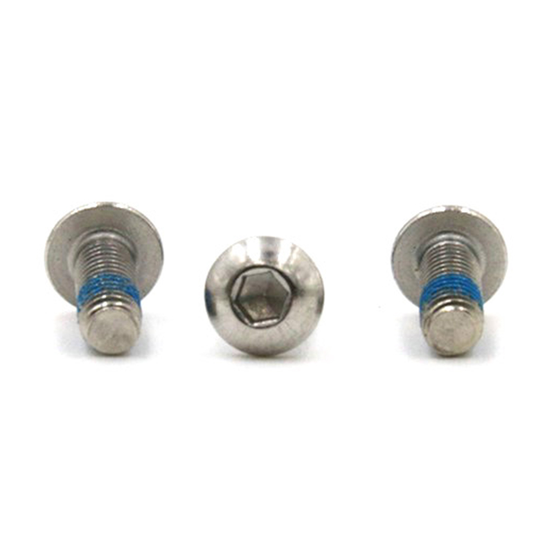 Novos itens cabeça de botão hex hsocket mini micro parafuso com remendo de náilon Novos itens cabeça de botão hex hsocket mini micro parafuso com remendo de náilon