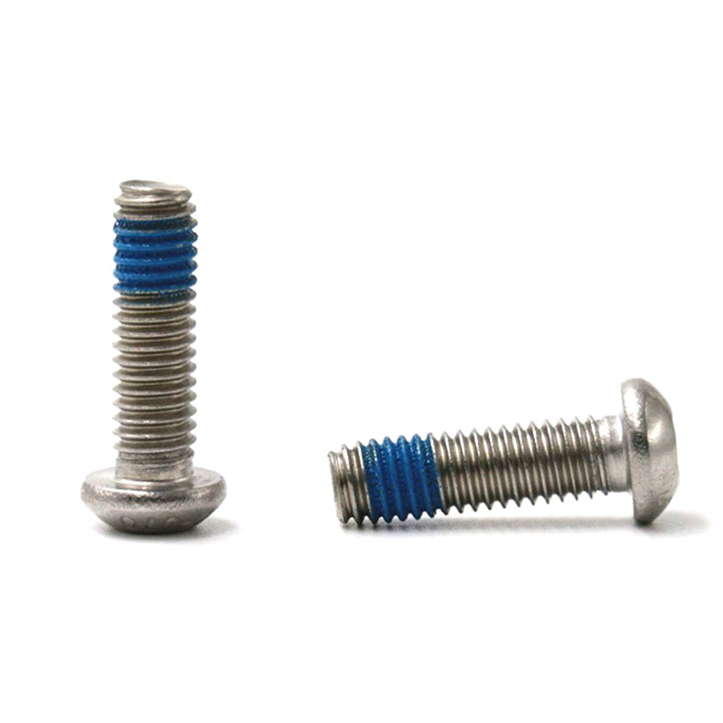 Novos itens cabeça de botão hex hsocket mini micro parafuso com remendo de náilon