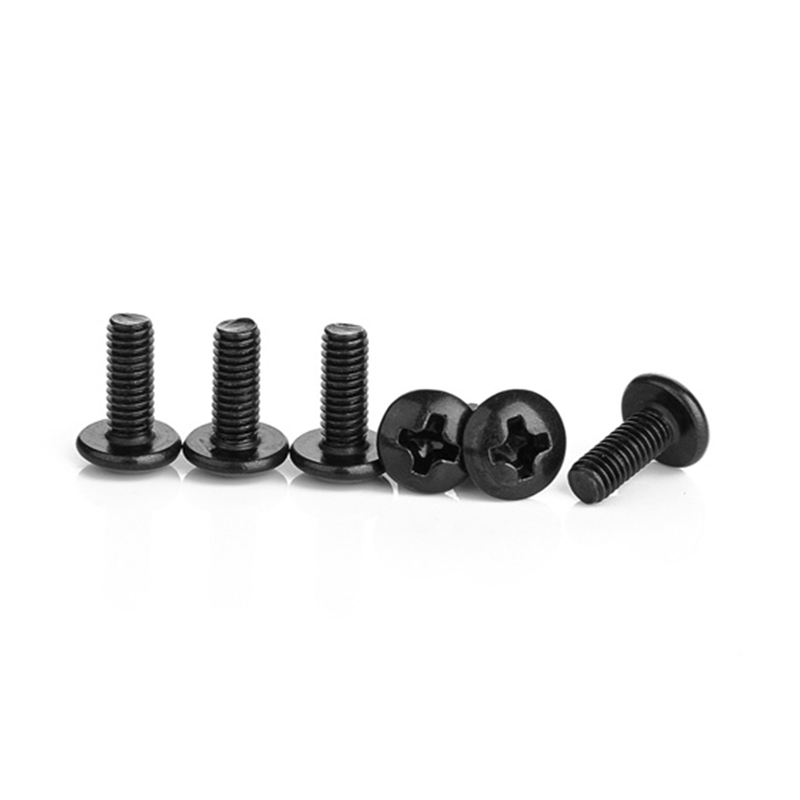 Parafuso de máquina de cabeça cruzada m5 de aço inoxidável preto Parafuso de máquina de cabeça cruzada m5 de aço inoxidável preto