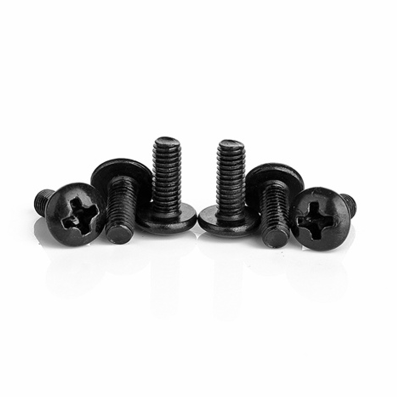 Parafuso de máquina de cabeça cruzada m5 de aço inoxidável preto Parafuso de máquina de cabeça cruzada m5 de aço inoxidável preto