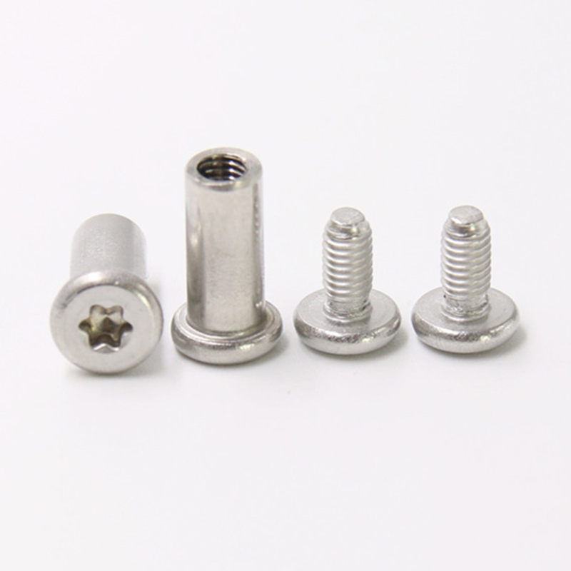 Parafuso macho e fêmea de cabeça torx m3 de aço inoxidável para faca Parafuso macho e fêmea de cabeça torx m3 de aço inoxidável para faca