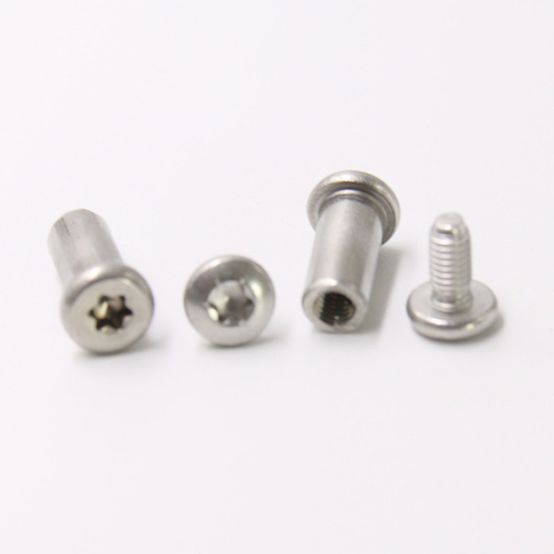 Parafuso macho e fêmea de cabeça torx m3 de aço inoxidável para faca Parafuso macho e fêmea de cabeça torx m3 de aço inoxidável para faca