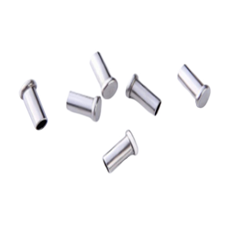 Rebite semi tubular de cabeça plana de aço inoxidável SUS201 Rebite semi tubular de cabeça plana de aço inoxidável SUS201