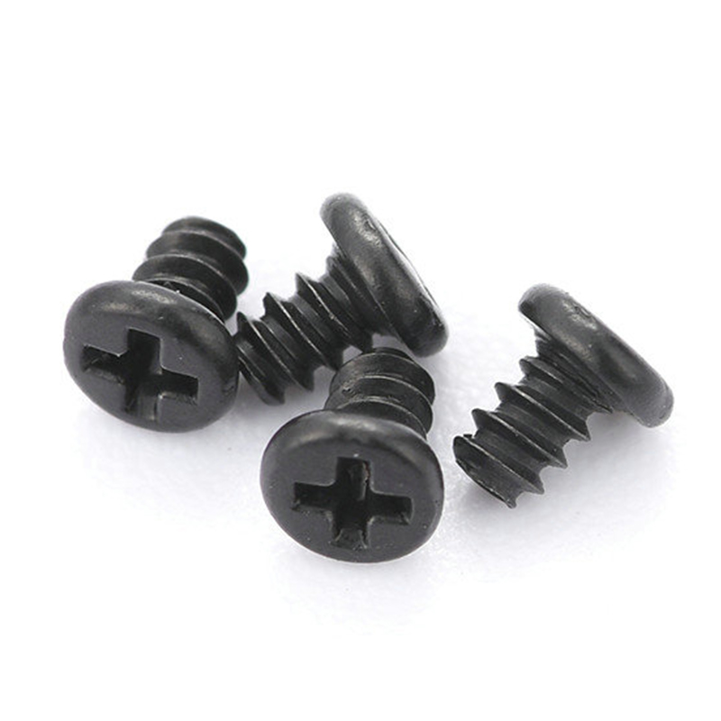 Cabeça panela Cruz Aço Carbono M0.8 M1.0 M1.2 M1.4 M1.7 Micro mini parafuso pequeno
