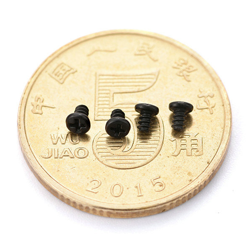 Cabeça panela Cruz Aço Carbono M0.8 M1.0 M1.2 M1.4 M1.7 Micro mini parafuso pequeno Cabeça panela Cruz Aço Carbono M0.8 M1.0 M1.2 M1.4 M1.7 Micro mini parafuso pequeno
