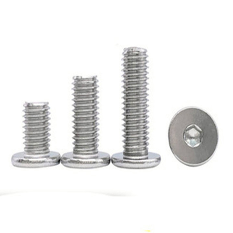 Microparafuso de cabeça fina com soquete sextavado de perfil ultrabaixo M2 M3 M4 Microparafuso de cabeça fina com soquete sextavado de perfil ultrabaixo M2 M3 M4