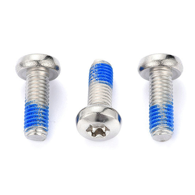 Parafuso de máquina torx de cabeça redonda M3 com remendo de nylon Parafuso de máquina torx de cabeça redonda M3 com remendo de nylon