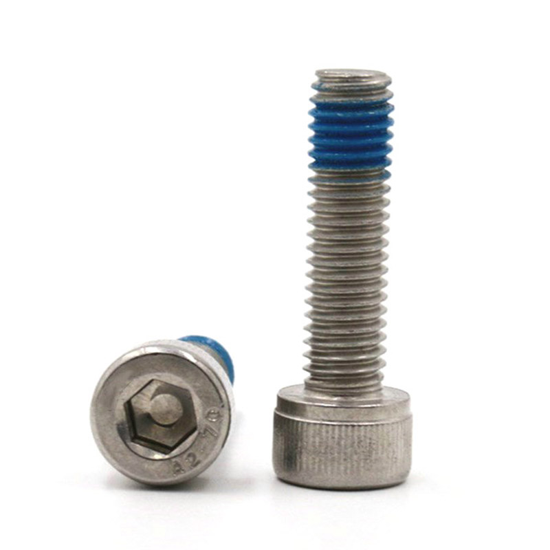 Parafuso de travamento de cabeça copo sextavada M3 de aço inoxidável 18-8 Parafuso de travamento de cabeça copo sextavada M3 de aço inoxidável 18-8